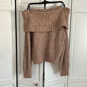 Off the shoulder sweater